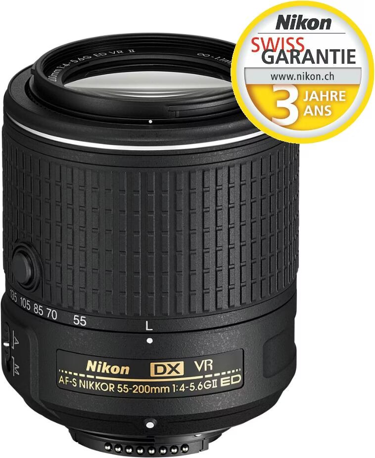 Nikon AF-S DX 55-200mm, f/4.-5.6G ED VR II - kaufen bei Digitec